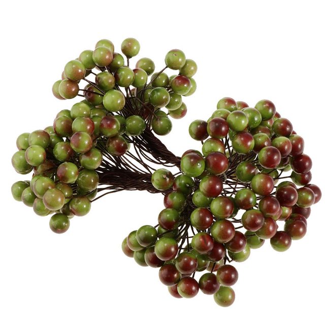 40 Cabezas de Bayas de Acebo Artificiales Boda de Navidad 13 Cm, 20 / 100 Piezas para Decoración de Cestas 1 Colco Flor artificial