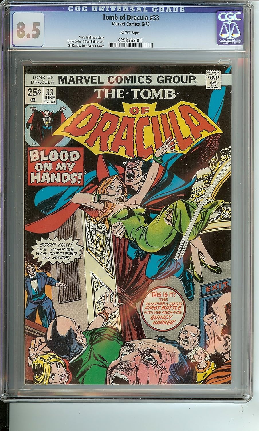 Tomb of Dracula #33 CGC 8.5