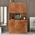 thumbnail image 5 of Durable Walnut Wardrobe with 6 Doors - Ideal Bedroom Storage Solution, 5 of 6
