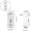 thumbnail image 3 of pitrice Tuya WiFi Socket Remote Control Wireless Power Socket with USB Ports Smart WiFi Outlet, US Plug, 3 of 8