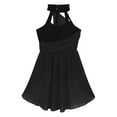 thumbnail image 4 of Rswnyirn Kids Girls Chiffon Ruched Ballet Leotard Dance Dress Lyrical Contemporary Ballerina Costume Black 12, 4 of 5