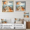 thumbnail image 4 of Designart "Perspective of the Coastal Pier III" Nautical & Beach Wall Art Print, 4 of 5