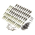 thumbnail image 1 of 120pcs / 30Set la pesca Conjunto de seguridad clips de cable del piloto trasero Tubos de goma con lo Abanopi Entrada terminal, 1 of 7