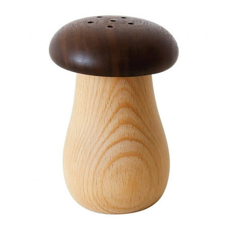 

Solid Wood Small Mushroom Shape Toothpick Holder Beech Wood Toothpick Jar Storage Box Home Decorations