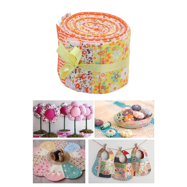 Paquete de 20 Tiras de edredón BLESIY con estampado Floral de gelatina de 2,4 pulgadas