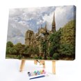 thumbnail image 2 of Cuadros Decorativos Kit de pintura por números DIY árbol castillo lienzo pintado a mano arte al óleo imagen regalo Wdftyju embutido en tela, 2 of 9