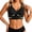 B Black, variant on Posture Support Bras for Women Back Support Front Closure Crossback Wireless Full Coverage Push Up Lift Bra