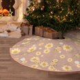 thumbnail image 5 of Sikiie Bee Gnome Nativity Christmas Tree Skirt, Jesus Christian Winter Holiday Tree Mat Decoration(30-48IN)36", 5 of 6