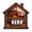 B, variant on Tuscom Layered Wooden Halloween Ornament 5.9 Inch Spooky House Decor 3D Shadow Box for Desktop Mantel