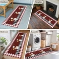 thumbnail image 6 of Fat Chef 2'x6' Runner Rug, Red Gourmet Kitchen Red Black Buffalo Plaid Washable Non-Slip Area Rugs for Hallway Kitchen Floor Bedroom Entryway, Laundry Carpet Decoration Indoor Mat, 6 of 9