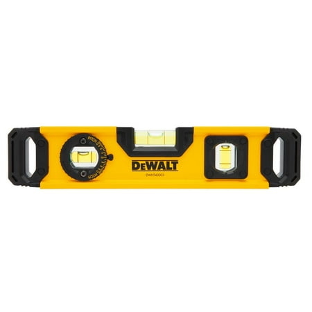 UPC: 0076174430035 | Dewalt DWHT43003 Torpedo Level  0.0005 in Accuracy  9.7 in L  3 Vials  2 Magnets  Aluminum  Matte
