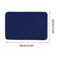 thumbnail image 2 of Home Supplies Kezqiaxn Memory Cotton Bathroom Floor Mat Bathroom Water Absorbent Non Slip Mat Living Room Bedroom Kitchen Entrance Carpet Dark Blue, 2 of 3