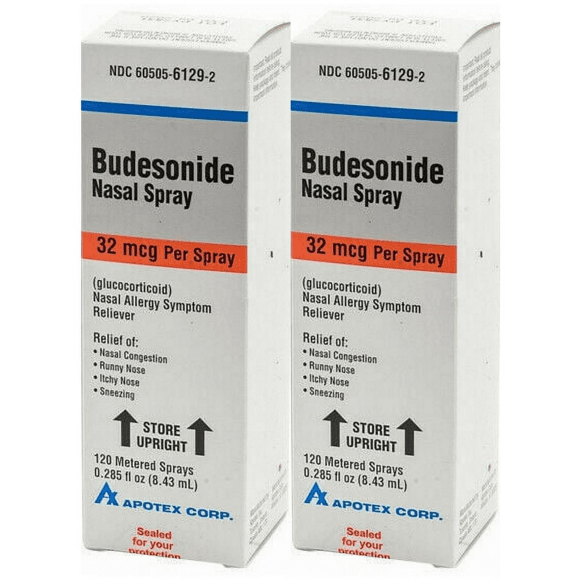 Nasal Spray | Allergy, Nasal Congestion, Runny Nose, Itchy Nose, and Sneezing | 32 mcg - 120 Metered Sprays | 2PK