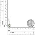 thumbnail image 5 of Gem Stone King 2.67 Cttw Green Prasiolite and White Topaz Pendant Necklace for Women | 925 Sterling Silver | Gemstone Birthstone | Cushion 10X8MM | With 18 inch Chain, 5 of 5