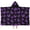 Butterfly and Neon, variant on Butterfly and Neon Purple Pattern Teens Hooded Bath Towel Wrap for Ages 3 To 12,Quick Dry Lightweight Soft Microfiber Bath Beach Pool,50"x30"