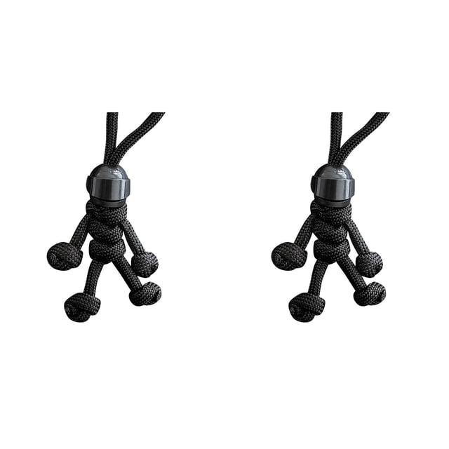 (2-Pack) Rinsvye Motorcyclist Minifigure Hanging Chain Womens Id Holder Umbrella Rope Weaving Keychain Wrist Lanyard for Keys with Wallet Creative Personality Motorcycle Helmet Keys Wrist Holder Key