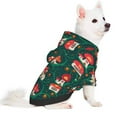 thumbnail image 2 of Fotbe Mushroom House Print Small Dog Sweater Hoodies Pet Grey Hooded Soft Fleece Sweatshirts with Pocket Fall Winter Puppy Cat Sweaters Warm Clothes-Large, 2 of 7