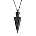 thumbnail image 1 of Collar Hombre de Flecha LUCKMAN, Acero Inoxidable con Baño Oro 18k, Color Plata o Negro, Modelo Lance negro UNITALLA, 1 of 6