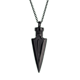 thumbnail image 1 of Collar Hombre de Flecha LUCKMAN, Acero Inoxidable con Baño Oro 18k, Color Plata o Negro, Modelo Lance negro UNITALLA, 1 of 6