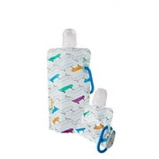 Vapur Kids Water Bottle - with Clip, .40 Liter (13 oz) - 4 Pack - Skateboards