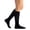 Black, variant on EvoNation Women’s Knee High 20-30 mmHg Graduated Compression Socks – Firm Pressure Compression Garment