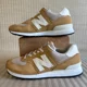 thumbnail image 2 of New Balance 574 Classics Mens Size 9.5D Mustard Gold Suede Sneaker Shoes U574PBE, 2 of 6