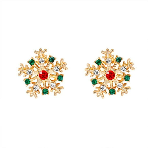 pitrice Christmas Earrings Women Piercing Ear Studs Birthday Xmas Wedding Gift Ladies Jewelry,Type 7