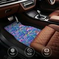 thumbnail image 6 of Pofeuu Colorful Mushrooms Print Car Foot Mat Set of 4 Pieces - All-Weather Full Set Floor Mats for Cars Trucks SUVs, 6 of 7