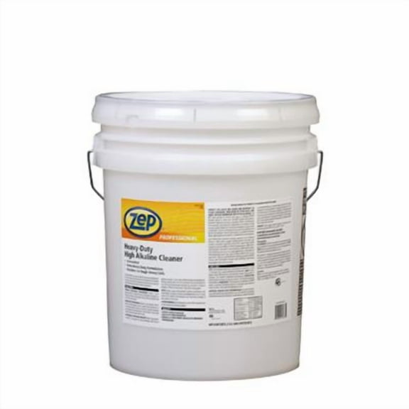 Zep Professional Heavy-Duty High Alkaline Cleaner - 5 Gal ( Each) - 1041570 - Concentrate Cleaner and Degreaser, Industrial Formulation, Excellent on Tough Greasy Soils, Works Quickly
