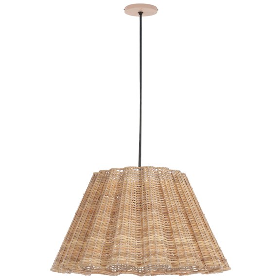 SAFAVIEH Luca Contemporary LED Natural Cane Pendant Light