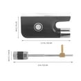 thumbnail image 5 of Raindrops 1 Set Cello Violin Metal Bow Frog Violin Bow Parts Replacement Accessory with Screw, 5 of 8