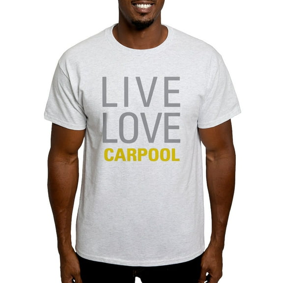 CafePress - Live Love Carpool T Shirt - Men's Classic Graphic T-Shirt