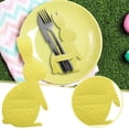 thumbnail image 2 of Ensemble de Couverts Lapin de Pâques 4 Pcs, Décoration Joyeuses Pâques, 2 of 8