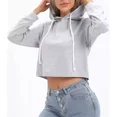 thumbnail image 4 of Sudadera Ombliguera Crop Top Con Capucha De Moda Y Sencillo, 4 of 7