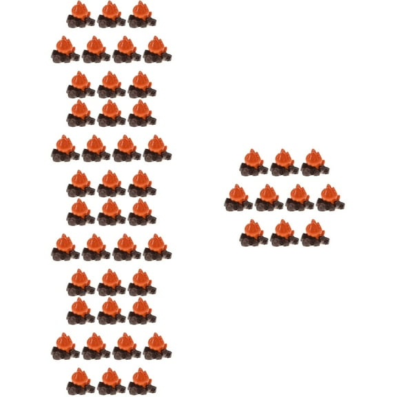 5 Count Glow Stick Fire Ornaments Fake Fire Model 2.8X2.8X2.3CM