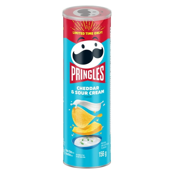 Pringles Croustilles Saveur de Cheddar et Crème Sure156 g 156g