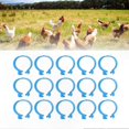 thumbnail image 5 of 100 Pcs Adjustable Leg Bands for Chicken Duck Bird Identification Blue 20mm Open Buckle Ankle Rings for Poultry Management, 5 of 5