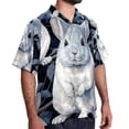thumbnail image 2 of Tmall Men's Short Sleeve Shirts with Spread Collar Tops, Casual Printed Poplin Shirt, Button Down Short Summer Beach Shirts - Unisex, 2 of 6