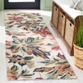 thumbnail image 2 of SAFAVIEH Blossom Fisher Floral Runner Rug, Ivory/Plum, 2'3" x 8', 2 of 8