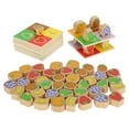 thumbnail image 4 of Wchiuoe Wooden Tower Stacking Game,Stacking Tower Game Wooden Block Children's Tabletop Board Game with Fruit Picture for Kids and Toddlers,Wooden Blocks Stacking Board Games, 4 of 8
