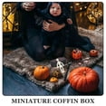 thumbnail image 2 of 4 Sets Mini Coffin with Skeleton Funny Prank Props Halloween Decoration Creative Tabletop Decor for Halloween Party Stage Props, 2 of 4