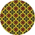 thumbnail image 1 of Ahgly Company Machine Washable Indoor Round Transitional Night Red Area Rugs, 7' Round, 1 of 7