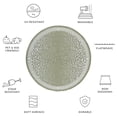 thumbnail image 6 of Safavieh Courtyard Candace Spotted Indoor/Outdoor Area Rug, Light Green/Ivory, 4' x 4' Round, 6 of 10