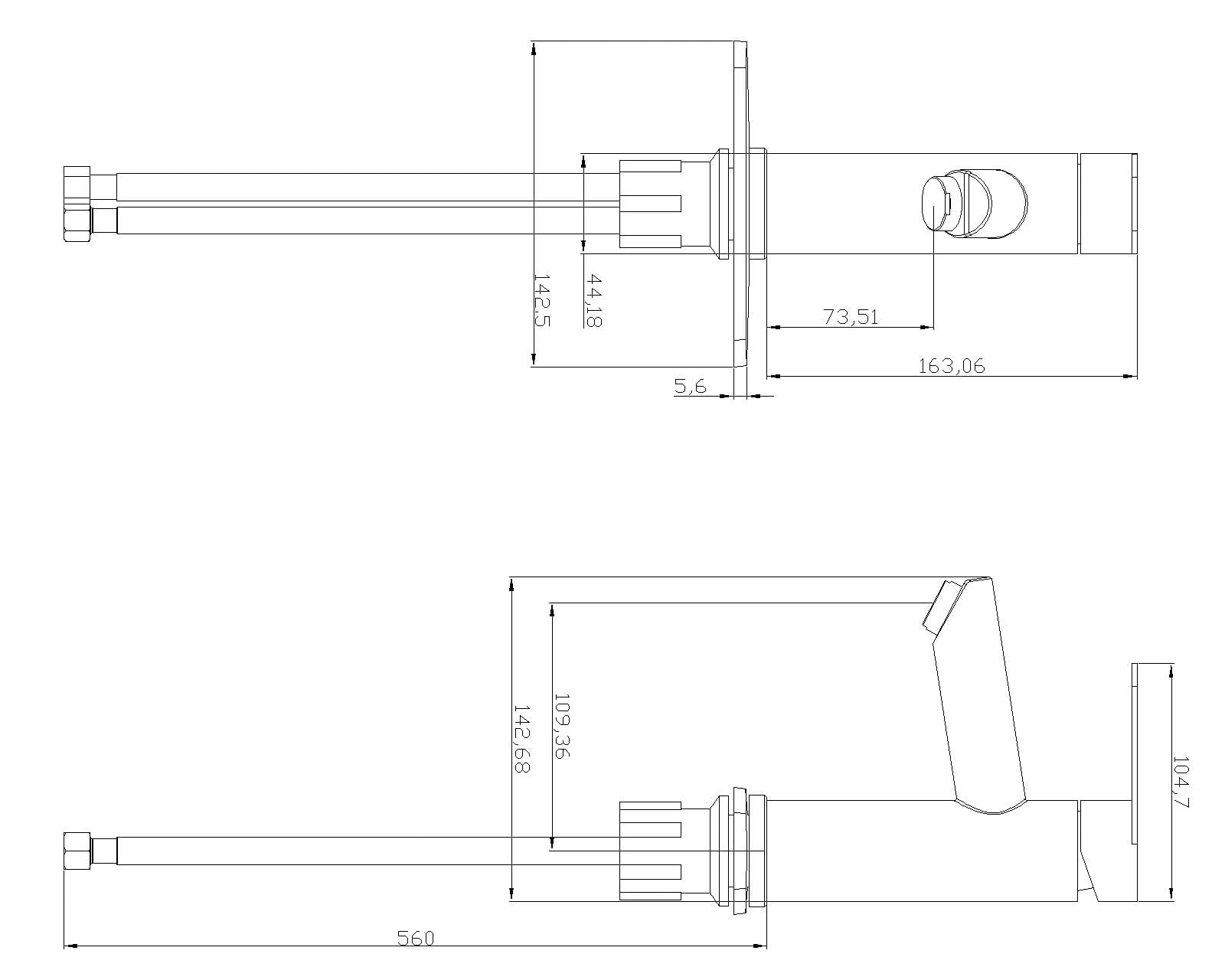 WMF Stainless Steel Silver 4" Single Handle Bathroom Sink Faucet