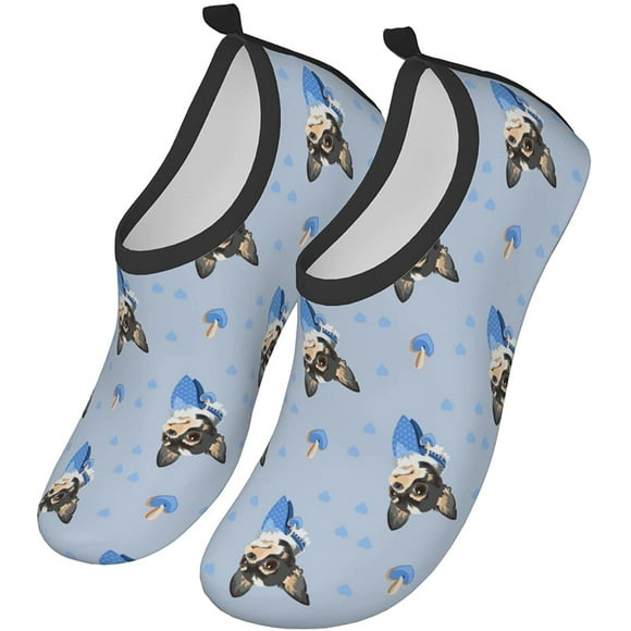 Water Shoes for Women and Men Cute Chihuahua Outdoor Barefoot Quick-Dry Aqua Socks for Beach Swim Sport Surf Pool Exercise Yoga Socks