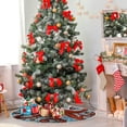 thumbnail image 4 of FMSHPON Wavy Red Octopus Xmas Christmas Tree Skirt Stand Mat for Holiday Party Decoration Indoor Outdoor 48 inches, 4 of 6
