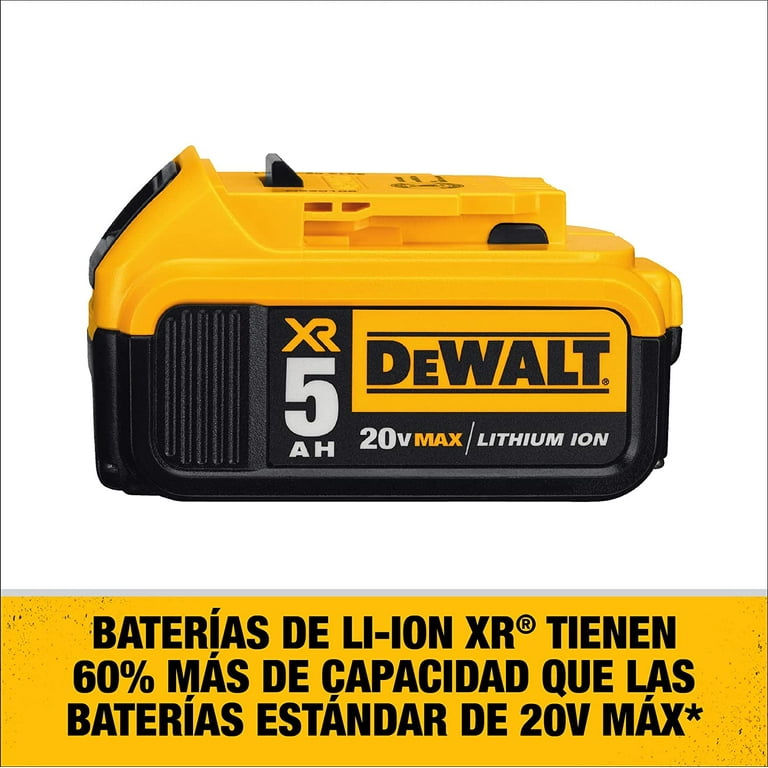 DEWALT 20V MAX XR Lithium Ion Power Battery, 5.0-Ah, 2-Pack DEWALT 20V MAX XR Lithium Ion Power Battery, 5.0-Ah, 2-Pack