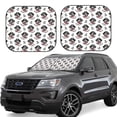thumbnail image 1 of Saiise DOG IS WEARING PIRATE COSTUME for Foldable Car Sun Shades (2-Pack) Offer Sun Protection with an Easy-fold Design for Convenient Windshield Shading-Large, 1 of 6