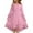 Pink, variant on Girls Long Sleeve Dresses, Cotton Spring A-line Crewneck Casual Dresses with Lace Trim Pink Size 10-12 T