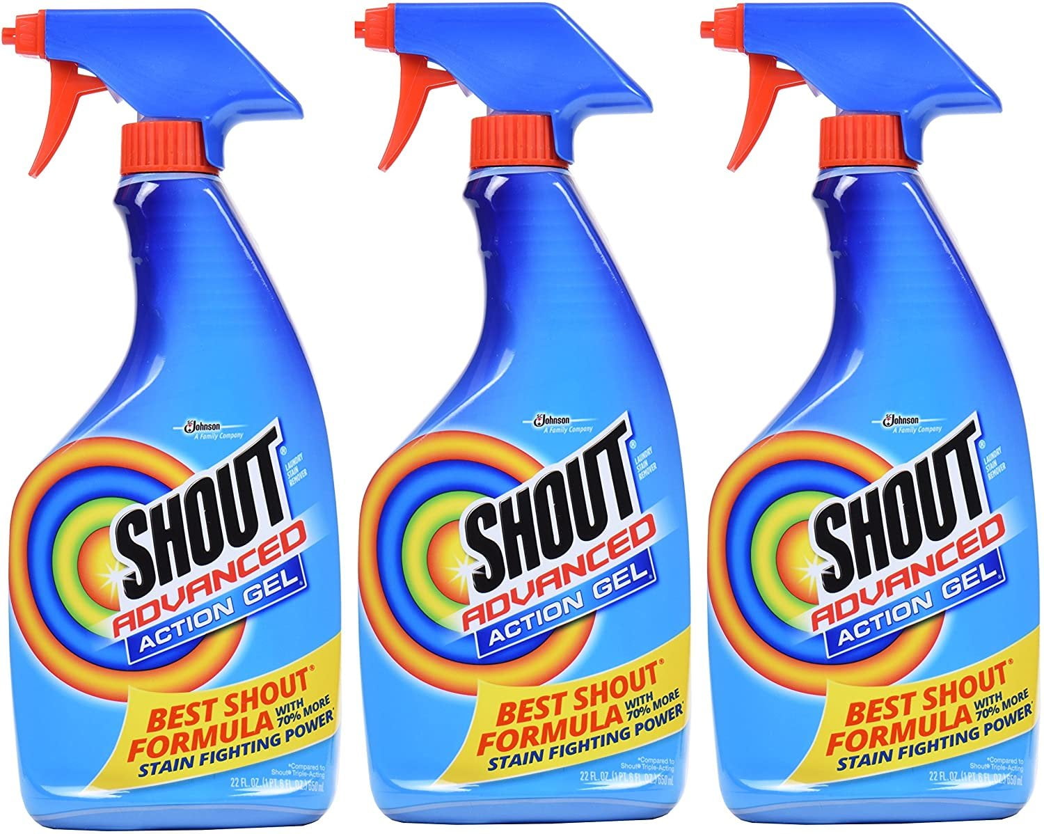 Shout Advanced Spray and Wash Laundry Stain Remover Gel, Best Shout